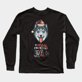 Christmas In July-Christmas Husky Long Sleeve T-Shirt